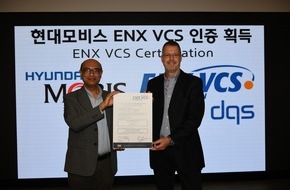 DQS Holding GmbH: DQS zertifiziert Hyundai Mobis nach ENX VCS / Neuer globaler Standard f&uuml;r Cybersicherheit in der Automobilindustrie fasst Fu&szlig;
