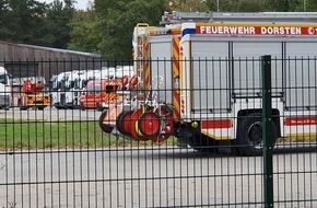 Feuerwehr Dorsten: FW-Dorsten: +++ Rauchentwicklung aus einem Gebäude mit Hackschnitzelanlage +++