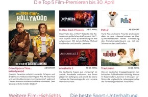 Sky Deutschland: Die Sky Programmübersicht bis Ende April