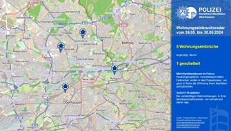 Polizeipräsidium Oberhausen: POL-OB: Wohnungseinbruchsradar in Oberhausen