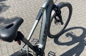 Polizeipr&auml;sidium S&uuml;dhessen: POL-DA: M&ouml;rfelden-Walldorf: Polizei sucht rechtm&auml;&szlig;igen Eigent&uuml;mer eines E-Mountainbikes "Cube"