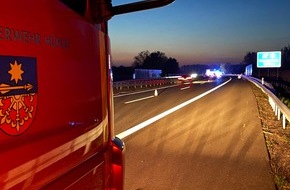 Freiwillige Feuerwehr H&uuml;nxe: FW H&uuml;nxe: Unterst&uuml;tzung f&uuml;r den Rettungsdienst auf der BAB 3