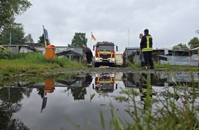 Kreisfeuerwehr Oldenburg: FW-OLL: Gemeinsam Stark im Regen: Erfolgreicher Einsatz im Zeltlager am Falkensteinse