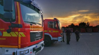 Feuerwehr Grevenbroich: FW Grevenbroich: Feuerwehr sucht Gleitschirmflieger im Kraftwerk Neurath