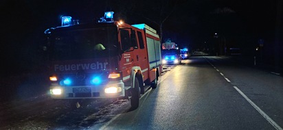 Freiwillige Feuerwehr Osterholz-Scharmbeck: FW Osterholz-Scharm.: Feuerwehr verhindert Brandausbreitung