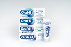 Oral-B: Oral-B bringt die innovative Spezialzahncreme Oral-B Professional Zahnfleisch & -schmelz PRO-REPAIR gegen Zahnfleischprobleme auf den Markt