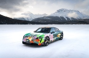 Porsche Schweiz AG: Porsche versteigert Taycan Artcar für den guten Zweck
