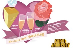 Eurojackpot: 90 Millionen Euro für einen luxuriösen Muttertag