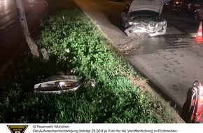 Feuerwehr München: FW-M: Unfall endet glimpflich (Milbertshofen)