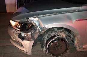 Polizeidirektion Worms: POL-PDWO: Betrunkener Autofahrer flüchtet nach Unfall
