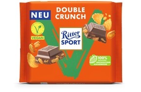 Alfred Ritter GmbH & Co. KG: Neu & extra knusprig: Ritter Sport Vegan Double Crunch