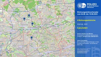 Polizeipräsidium Oberhausen: POL-OB: Wohnungseinbruchsradar - Alle Einbruchsversuche gescheitert