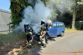 Freiwillige Feuerwehr H&uuml;nxe: FW H&uuml;nxe: Pkw-Brand
