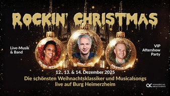ac about communication GmbH & Co. KG: Let it snow and let it rock: Ingolf Lück bittet zur "Rockin' Christmas" Weihnachts- und Musical-Gala auf Burg Heimerzheim