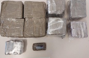 Bundespolizeidirektion Sankt Augustin: BPOL NRW: Bundespolizei fasst Drogenschmuggler mit über 8 Kilogramm Haschisch - Haftrichter erlässt Untersuchungshaft