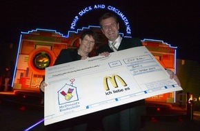 McDonald's Kinderhilfe Stiftung: 520.300 EURO für schwer kranke Kinder und deren Familien / Glanzvolle Fundraising-Gala zugunsten der McDonald´s Kinderhilfe