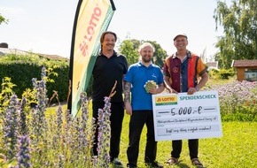 S&auml;chsische Lotto-GmbH: Sachsenlotto-M&ouml;glichmacher J&ouml;rg Gr&auml;ser  unterst&uuml;tzt NABU&acirc;Projekt &bdquo;mein Biotop&ldquo; in Leipzig mit 5.000 Euro