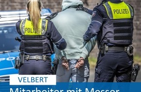 Polizei Mettmann: POL-ME: Mitarbeiter mit Messer bedroht: Polizei fasst mutmaßlichen Ladendieb - Untersuchungshaft für Intensivtäter angeordnet - Velbert - 2302072