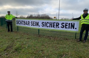 Polizeiinspektion Harburg: POL-WL: Banner-Aktion für mehr Sicherheit im Straßenverkehr