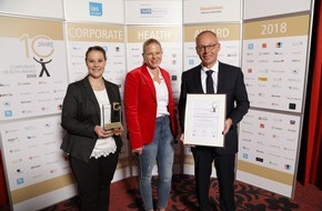 WAGO GmbH & Co.KG: Vorbildliches Gesundheitsmanagement: 1. Platz beim Corporate Health Award für WAGO