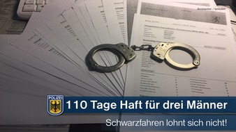 Bundespolizeidirektion München: Bundespolizeidirektion München: Dreimal Haft fürs Schwarzfahren -
Geldstrafen konnten nicht bezahlt werden