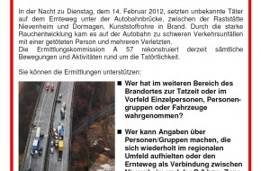 Polizei Düsseldorf: POL-D: Dormagen - Brand A 57 -  Feuer unter Autobahnbrücke -  Kriminalpolizei ermittelt vor Ort - Fragen an die Bevölkerung