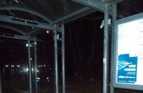 Kreispolizeibehörde Unna: POL-UN: Unna-Bushaltestelle durch Vandalismus beschädigt