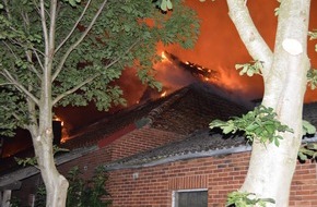 Polizeiinspektion Nienburg / Schaumburg: POL-NI: Stolzenau-Großbrand eines landwirtschaftlichen Anwesens