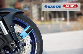 ABUS Gruppe: ABUS intensiviert Aktivitäten im Motorradschloss-Markt – Hermann Hartje KG ist neuer Distributionspartner.