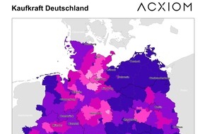 Acxiom: Kaufkraft in Deutschland 2025: Solides Wachstum, verhaltener Konsum