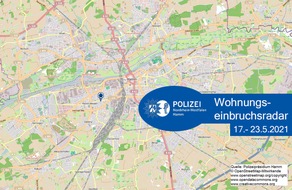 Polizeipräsidium Hamm: POL-HAM: Wohnungseinbruchsradar Hamm für die Woche 17.05.2021 bis 23.05.2021