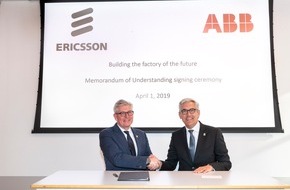 Ericsson GmbH: Automatisierung von Fabriken: Ericsson und ABB unterzeichnen Absichtserklärung (FOTO)