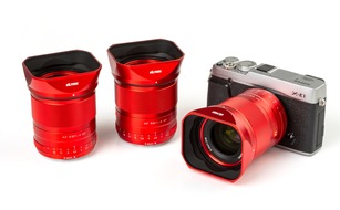 Rollei präsentiert streng limitierte Viltrox-Objektive für Fuji-X-Mount in der Farbe Rot