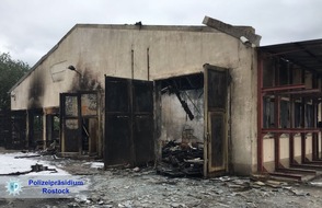 Polizeipräsidium Rostock: POL-HRO: Ein Toter bei Explosion einer Lagerhalle in Zierzow (2. Ergänzungsmeldung)