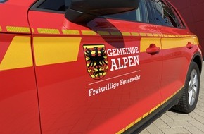 Freiwillige Feuerwehr Alpen: FW Alpen: Gemeldeter Grasbrand