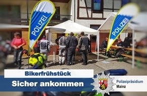 Polizeipräsidium Mainz: POL-PPMZ: Kirn - Bikerfrühstück beim Gaesselocher-Rädche-Team mit der Polizei Kirn