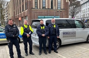Polizeipräsidium Oberhausen: POL-OB: Gemeinsame Pressemitteilung der Polizei und der Stadt Oberhausen Mobile Wache steht verstärkt am Saporishja-Platz