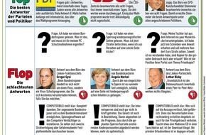 COMPUTER BILD: COMPUTERBILD zeigt: Spitzenkandidaten und einige Parteien mit Internetwahlkampf überfordert