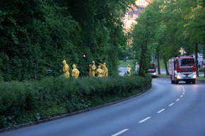 FW-MK: Eichen-Prozessionsspinner an der Dortmunderstraße