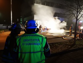 KFV Sigmaringen: Fahrzeugbrand