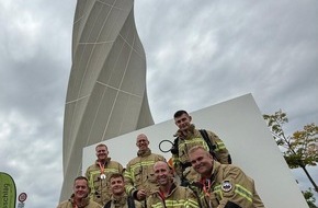 Feuerwehr Konstanz: FW Konstanz: FW Konstanz sichert sich Platz 3 beim Towerrun in Rottweil