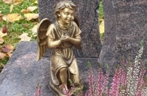 Polizeidirektion Trier: POL-PDTR: Diebstahl einer Grabfigur auf dem Friedhof Almerich