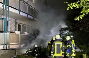 Freiwillige Feuerwehr Bad Honnef: FW Bad Honnef: 100 Einsatzkräfte bei ausgedehntem Kellerbrand gefordert