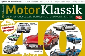 Motor Presse Stuttgart, AUTO MOTOR UND SPORT: Motor Klassik feiert Geburtstag / 40 Jahre Leservergnügen für Oldtimer-Fans