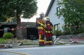 Kreisfeuerwehrverband Segeberg: FW-SE: Brand in einer Garage in Kaltenkirchen