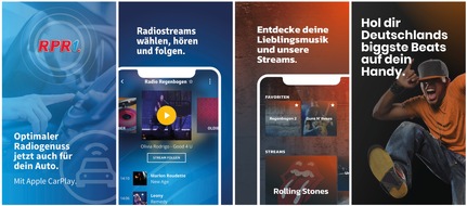 Audiotainment Suedwest GmbH & Co. KG: Die Audiotainment Südwest stellt die neuen Apps und Webseiten der vier Sendermarken bigFM, RPR1.,RADIO REGENBOGEN, REGENBOGEN 2 vor