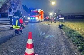 Freiwillige Feuerwehr Horn-Bad Meinberg: FW Horn-Bad Meinberg: Verkehrsunfall zwischen PKW am Krad