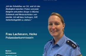 Polizeipräsidium Südosthessen: POL-OF: Polizeioberkommissarin Heike Lachmann ist neue Schutzfrau vor Ort in Maintal, Schöneck und Niederdorfelden