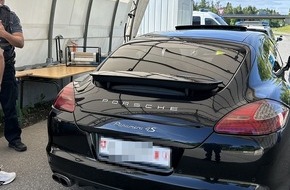 Hauptzollamt Ulm: HZA-UL: Zollkontrollen im Grenzgebiet - Porsche aus der Schweiz nachverzollt