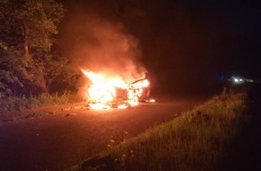 Kreispolizeibehörde Märkischer Kreis: POL-MK: Wohnwagenbrand an der B229